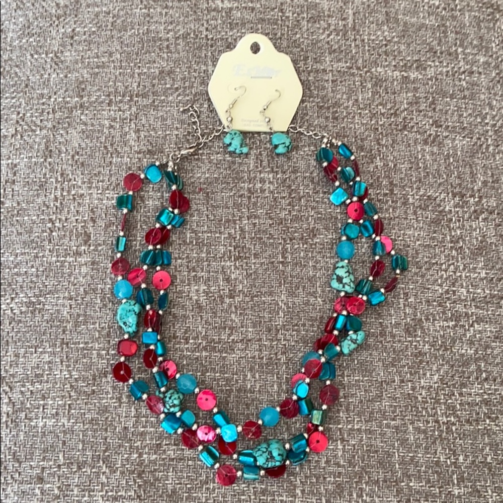 New necklace and earrings